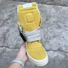 Marke Casual Männer Schuh High Top Frauen Sneaker Jumbo Lace-up Gelb Geobasket Kuh Wildleder Schuh Zip Luxus Dicke sohle Flache Ankle Boot