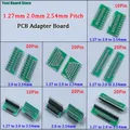 1/5/10PCS 1.27mm 2.0mm 2.54mm Passo Piastra di Trasferimento Convertitore Singola Doppia Fila Spille PCB PCI Scheda Adattatore