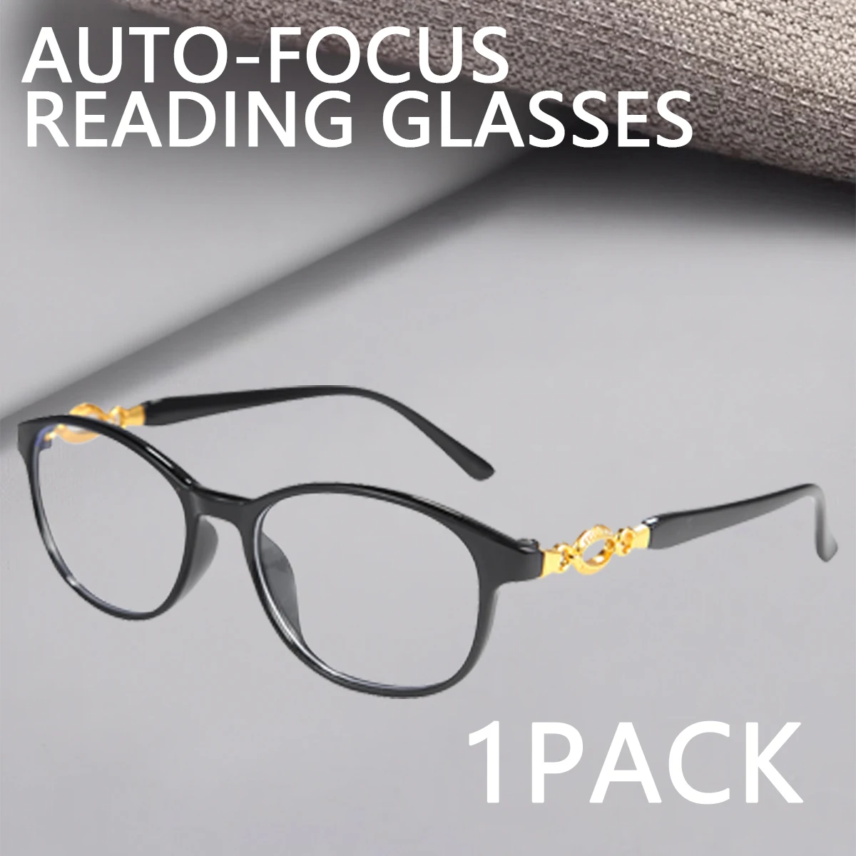 1 Packung bifokale Lesebrille mit Autofokus – HD-Harzlinsen, Blaulichtblockierung, Metallscharnier für Männer und Frauen Image