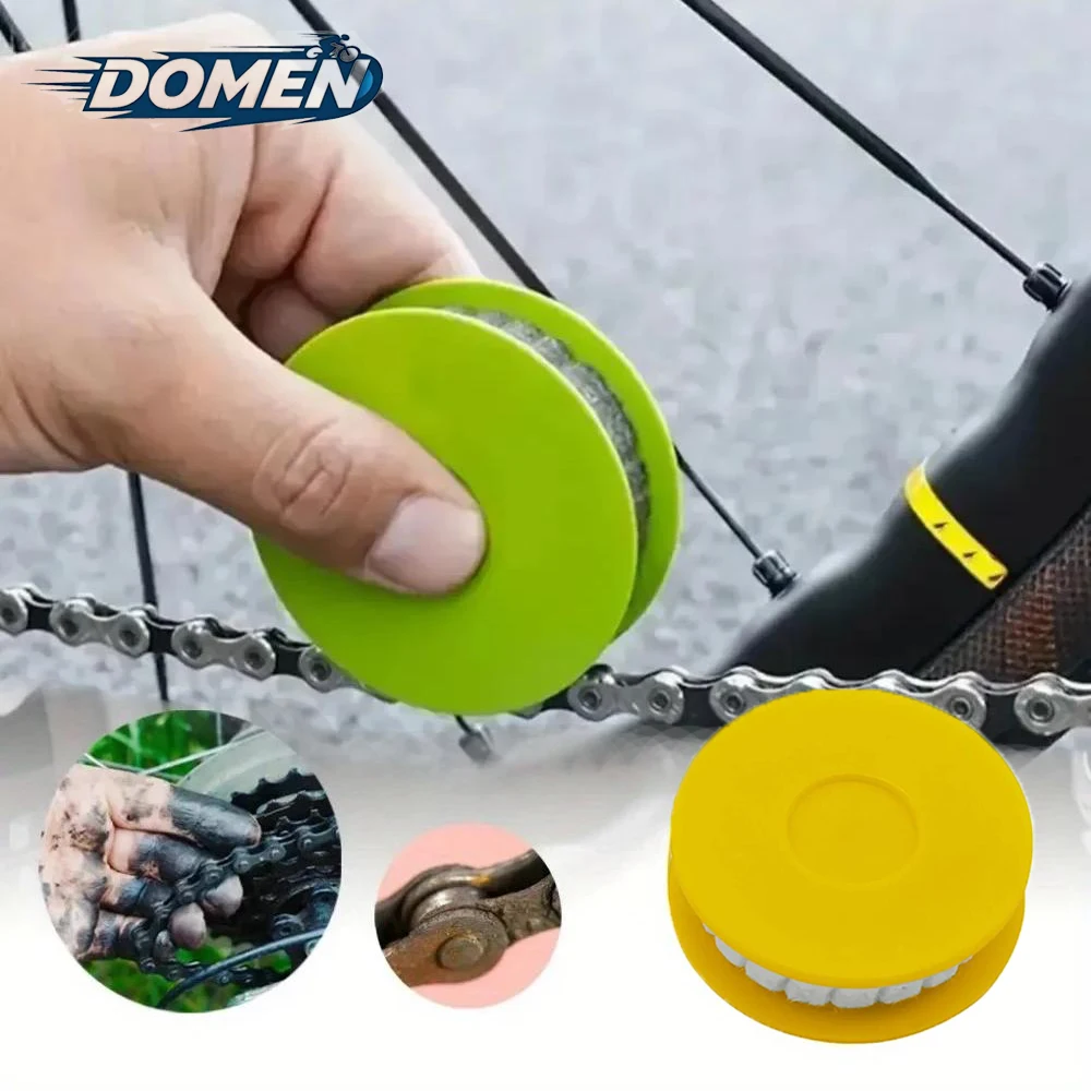 DOMEN Bike Chain Lubricator Oiler Bicycle Chains Oil Roller Cleaning Lubricant Bicycle Chains Maintenance Cycling Accessories