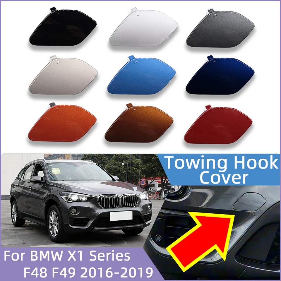 Per BMW X1 F48 F49 2015 2016 2017 2018 2019 Auto Paraurti Anteriore Gancio di Traino Coperchio Della Copertura Verniciato Contorno Tappo di Trasporto Custodia Borsette