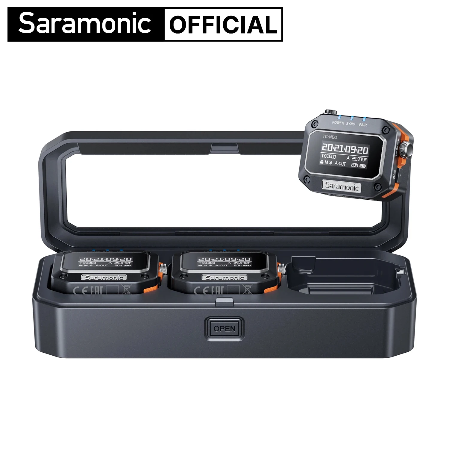 Saramonic TC-NEO High-Precision Wireless Timecode Generator for Audio Video Production for Seamless Timecode Synchronization