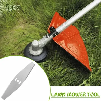 5PCS Ersatz Rasenmäher Stahl Klinge Metall Gras String Trimmer Kopf Handheld Rasenmäher Armaturen Hause Garten Power Tools