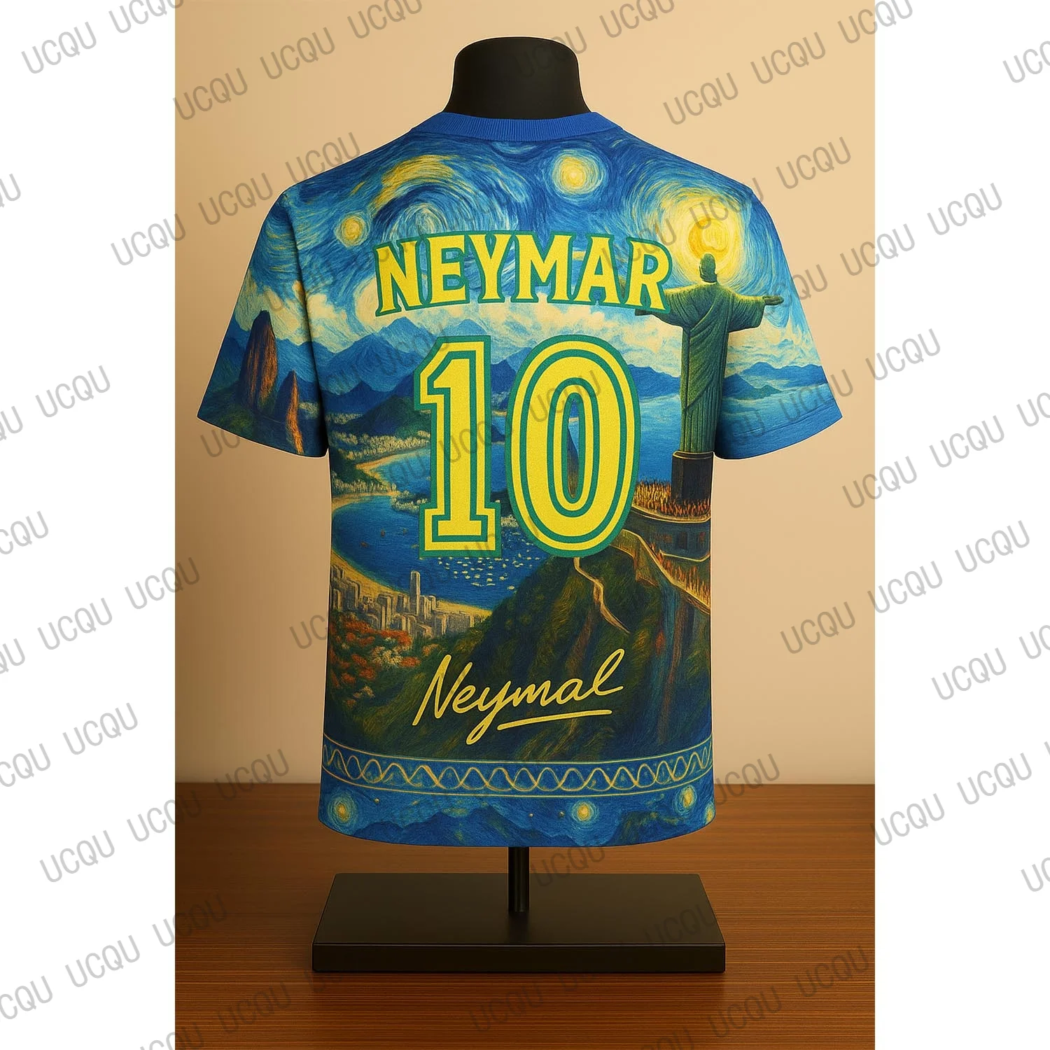 Neymar 10 Christ the Redeemer Limited Edition Soccer Jersey AI Design Special Football Shirt Men’s Training Kit Fan Gift Top