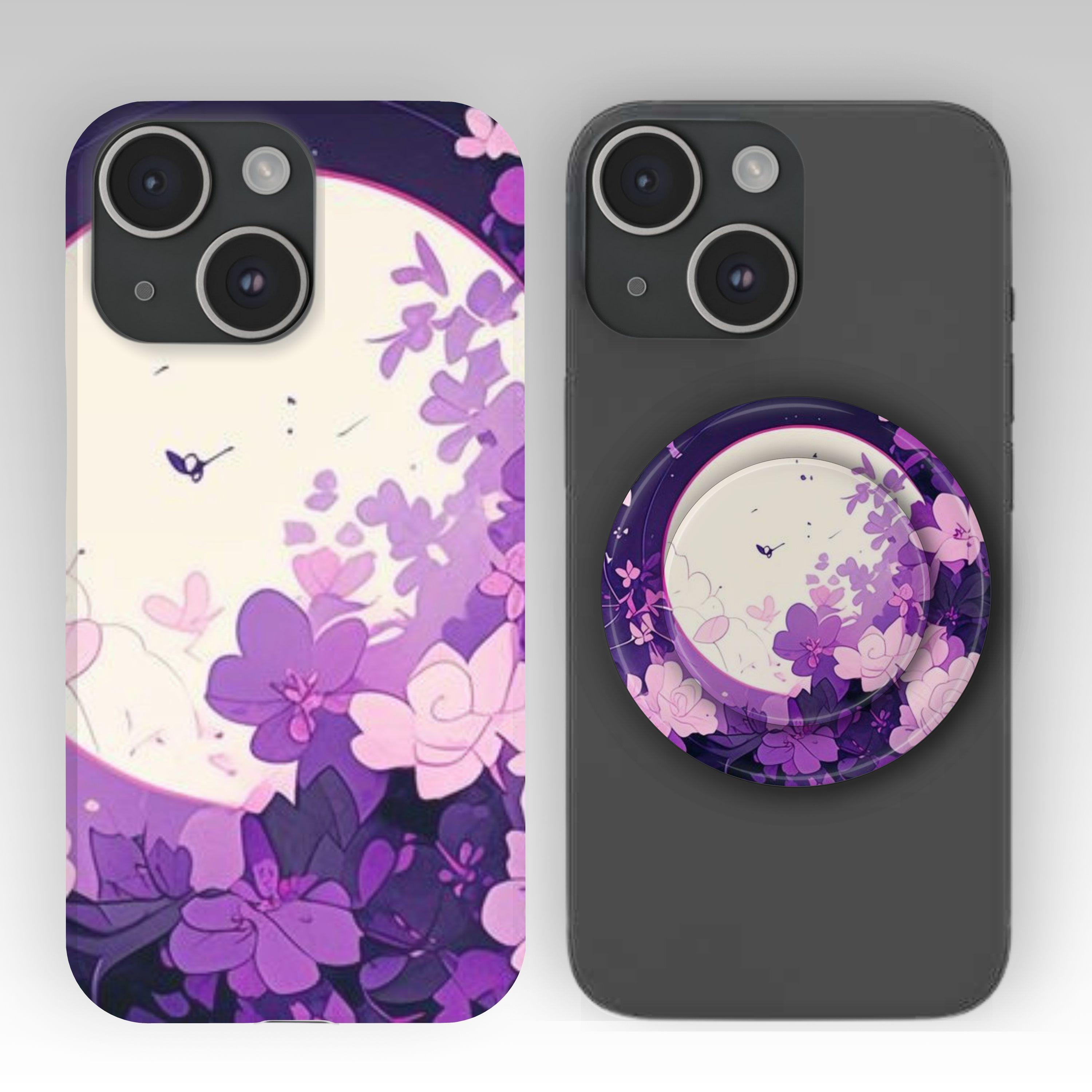 Custodia rigida per iPhone con motivo a luna, compatibile con Magsafe e impugnatura magnetica per iPhone 17/16, iPhone 15/14/13, iPhone Pro Max, iPhon