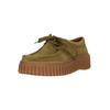 Mokassin CLARKS "Torhill Bee", Damen, Gr. 37, grün, Leder, klassisch, Schuhe, mit großer, gerippter Außensohle