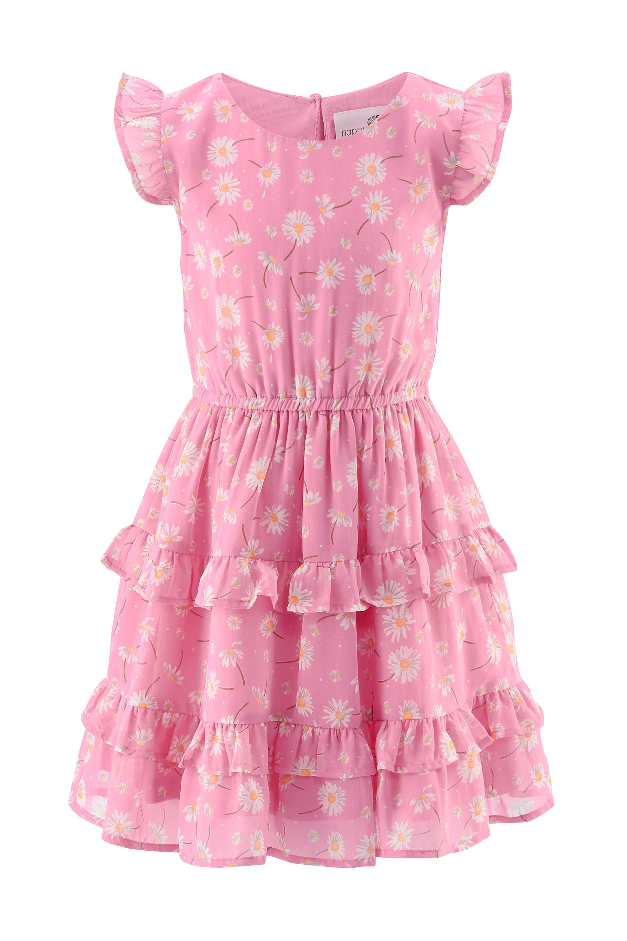 Sommerkleid HAPPY GIRLS "Mädchenkleid", Mädchen, Gr. 134, EURO-Größen, rosa (light pink), Stoff, 100% Polyester, normal, Kleider Image