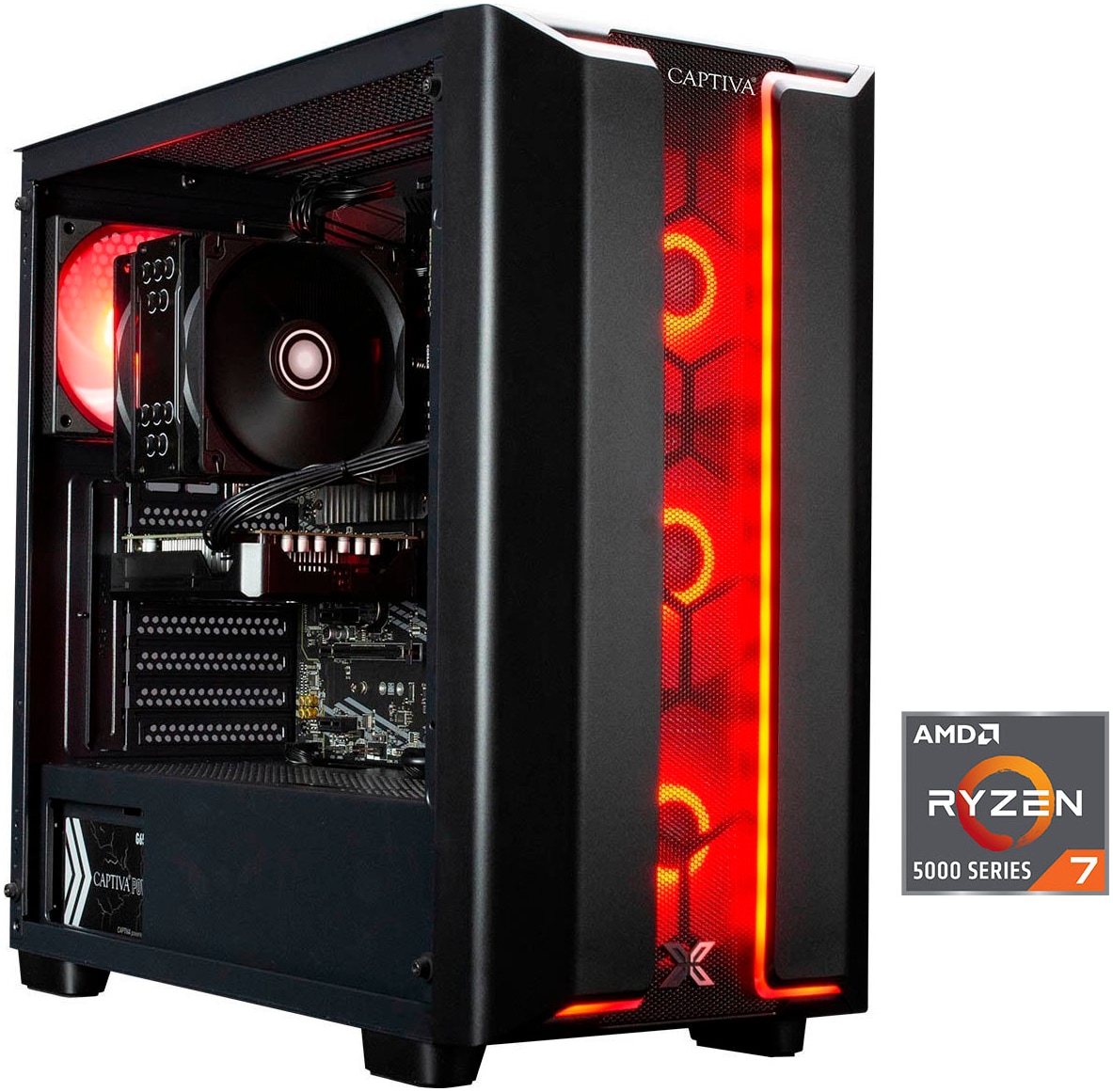 CAPTIVA Gaming-PC "Highend Gaming R94-144", schwarz, ohne Betriebssystem, 32 GB RAM 2.000 GB SSD, Desktop-PCs Image