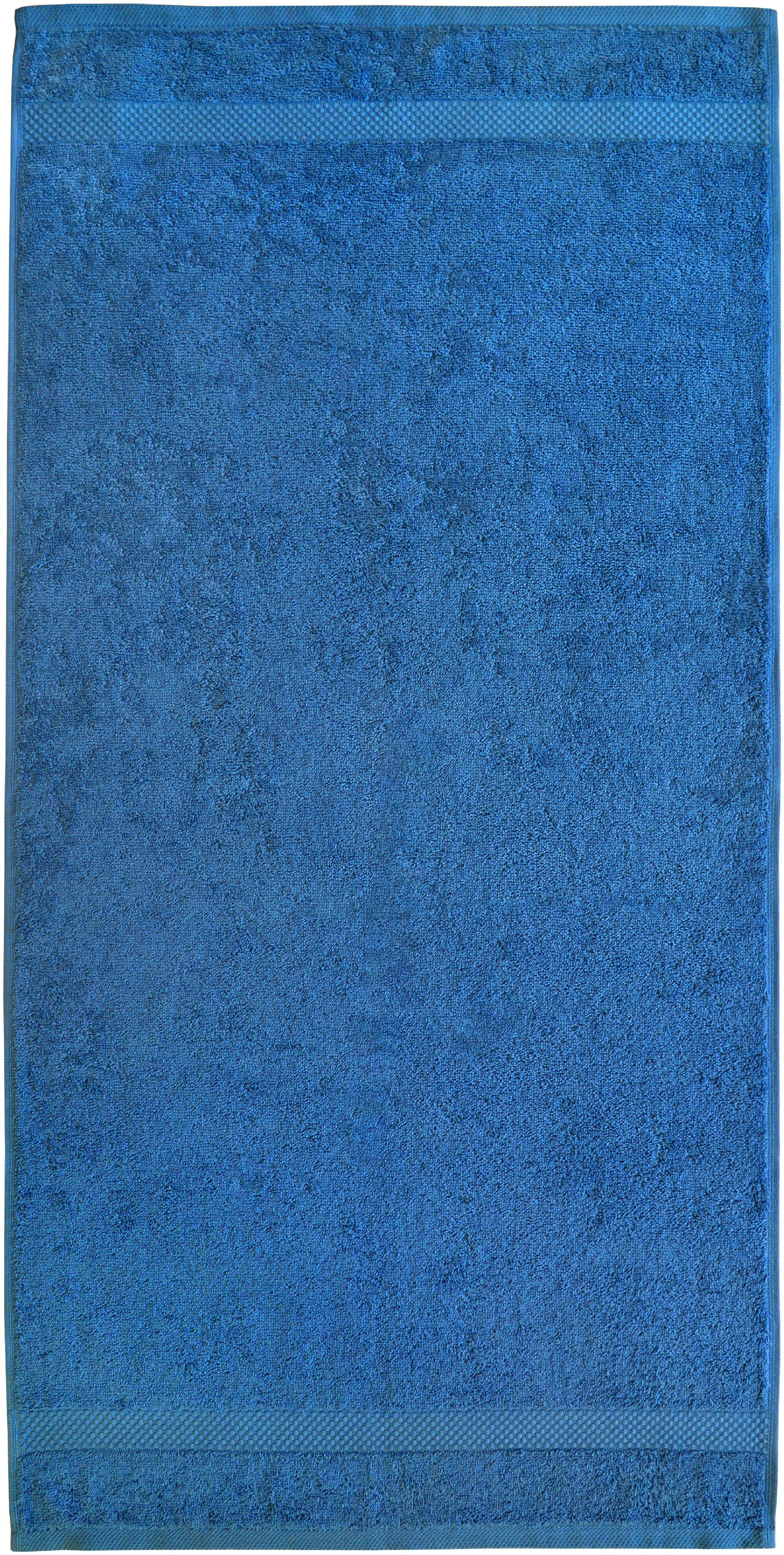 Duschtuch DYCKHOFF "Planet", blau, B:70cm L:140cm, Walkfrottier, Obermaterial: 100% Baumwolle, Handtücher Image