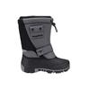 Winterboots KANGAROOS "KANGA-BEAN II", Damen, Gr. 39, grau (steel grau, jet schwarz), Synthetik, Textil, sportlich, Schuhe, Snowboots, Winterboots, Winterschuhe, herausnehmbarer Innenschuh