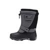 Winterboots KANGAROOS "KANGA-BEAN II", Damen, Gr. 36, grau (steel grau, jet schwarz), Synthetik, Textil, sportlich, Schuhe, Snowboots, Winterboots, Winterschuhe, herausnehmbarer Innenschuh