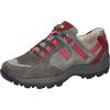 Schnürschuh WALDLÄUFER "HOLLY", Damen, Gr. 4,5 (37,5), bunt (grau, bordeaux), Nubukleder, sportlich, Schuhe, Bequemschuh, Halbschuh, Outdoorschuh in Trekking-Optik, H-Weite