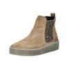 Plateaustiefelette GABOR "Gabor Stiefelette Veloursleder/Textil", Damen, Gr. 43, braun (hellbraun), Veloursleder, Textil, casual, Schuhe