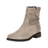 Stiefelette GABOR COMFORT "Gabor Comfort Stiefelette Veloursleder", Damen, Gr. 36, grau (kiesel), Veloursleder, casual, Schuhe