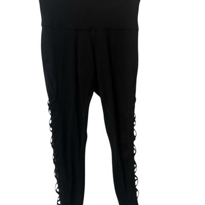 Victoria's Secret Pants & Jumpsuits | Victoria Secret Black Women's Lace Cut Sides With Mesh | Color: Black | Size: 6