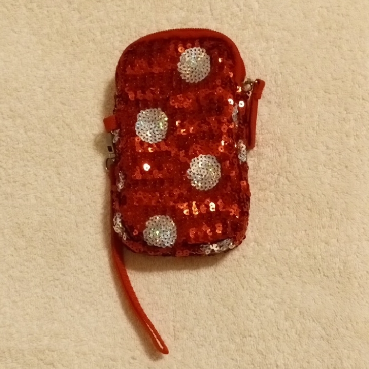 Disney Cell Phones & Accessories | Disney Cellphone Pouch | Color: Red/Silver | Size: Os