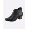 Stiefelette HEINE, Damen, Gr. 38, schwarz, Leder, Glattleder, Rindsleder, sportlich, Schuhe