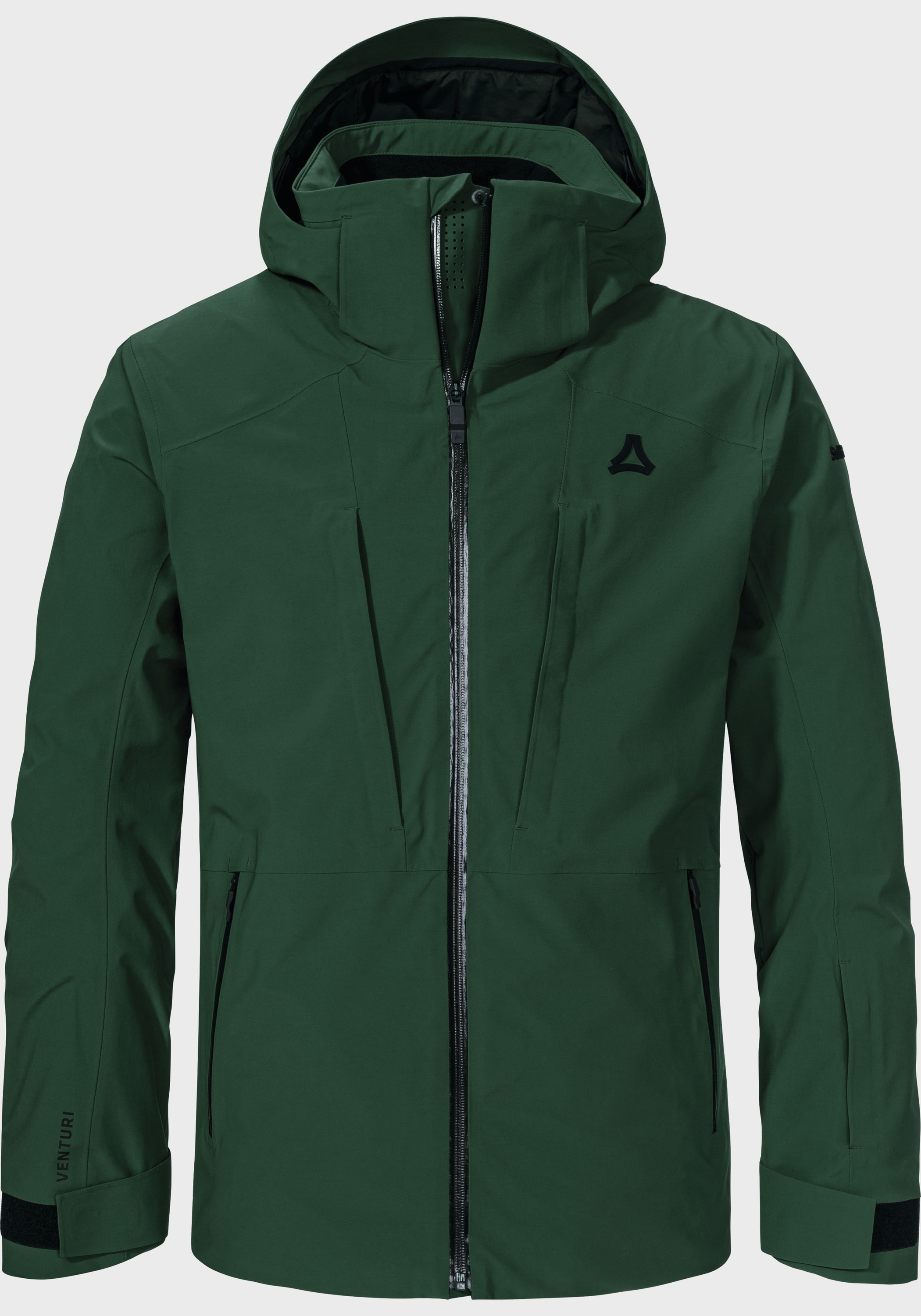 Outdoorjacke SCHÖFFEL "Ski Shell Jk Style Pontre MNS", Herren, Gr. 52, 6965, grün, Oberstoff: Aussenseite: 88% Nylon, 12% Elasthan; (Membran: Polyurethan); Futter: 100% Polyester; Futter Oberes Rückenteil: 84% Nylon, 16% Elasthan, regular fit, hoch...