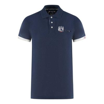 Aquascutum - "London Aldis" Poloshirt für Herren/Damen Unisex (Marine) Image
