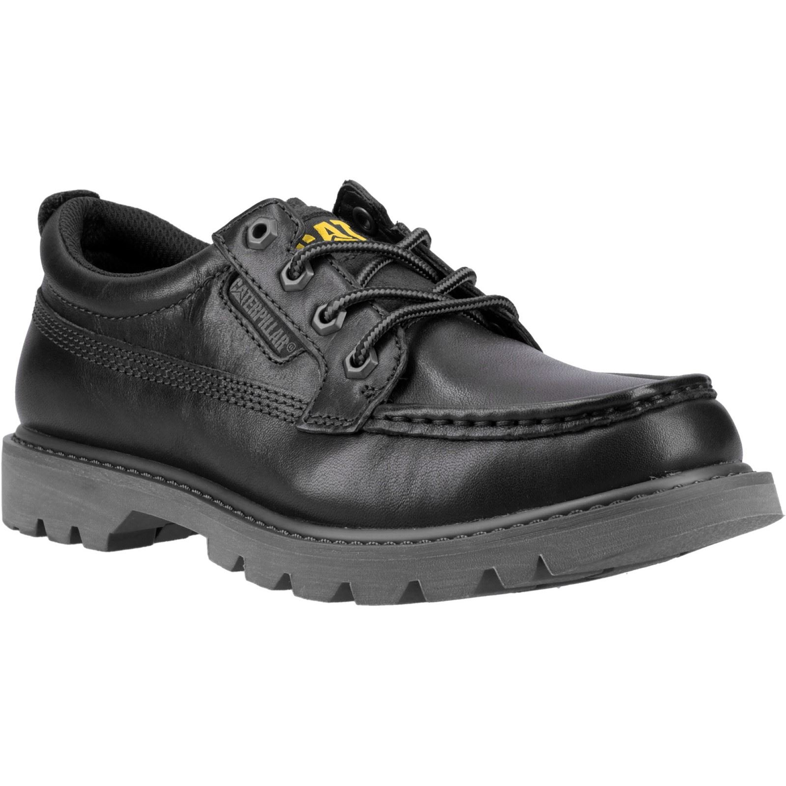CAT Lifestyle Colorado Mokassin Leder Herren Schwarz Schnürschuhe