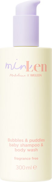 Weleda minLen Bubbles & Puddles Baby Shampoo & Body Wash 300 ml Babyduschgel