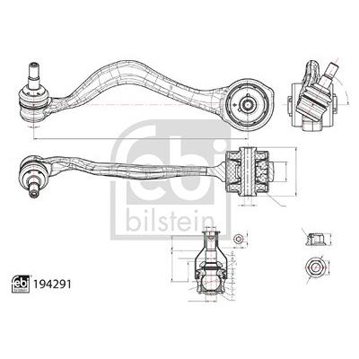 Febi Bilstein Lenker, Radaufhängung [Hersteller-Nr. 194291] für BMW Image