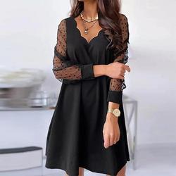 Damen Minikleid Partykleid Freizeitkleid Bodycon Elegantes Kleid Elegant Mode Modern Outdoor Party Täglich Lässiger Schnitt Blumen Grafik Langarm V Ausschnitt Hellrosa Schwarz Gelb Rosa Sommer