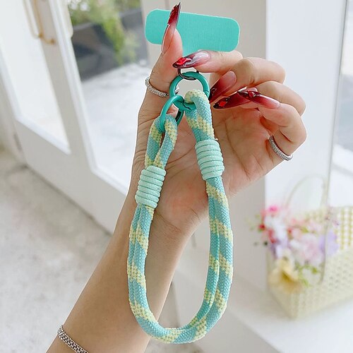 Handy Hülle Handyhüllen Für Kordeln Universal Mit Handgelenkschlaufe Farbverläufe Geometrisches Muster Polyester Image