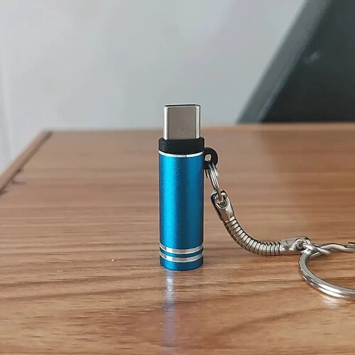 praktisches USB-C-Notfeuerzeug – aus Aluminiumlegierung, benötigt keine Batterien, aktivieren Sie einfach den OTG-Modus Ihres Telefons – schaltet sich zur Sicherheit im Freien nach 8 Sekunden Image