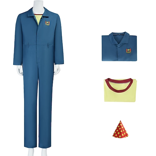 Zombie Karneval Ausgefallene Kostüme Overall Mundspülung Horror Gruseliges Kostüm Erwachsene Herren Damen Halloween Karneval Leistung Party Einfaches Karnevalskostüm Verkleiden Image