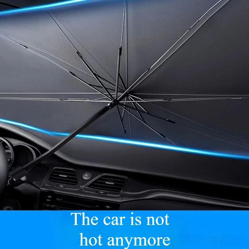 Auto Sonnenschirm Regenschirm Frontscheibe Sonnenschutz Faltbare Sonnenschirm Sommer UV Schutz Auto Wärmedämmung Auto Zubehör Image