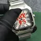 Orologio Santos da 38 mm Orologio NH35 Orologio da uomo Orologio quadrato Orologio Santos Orologio da uomo in acciaio inossidabile Movimento NH35