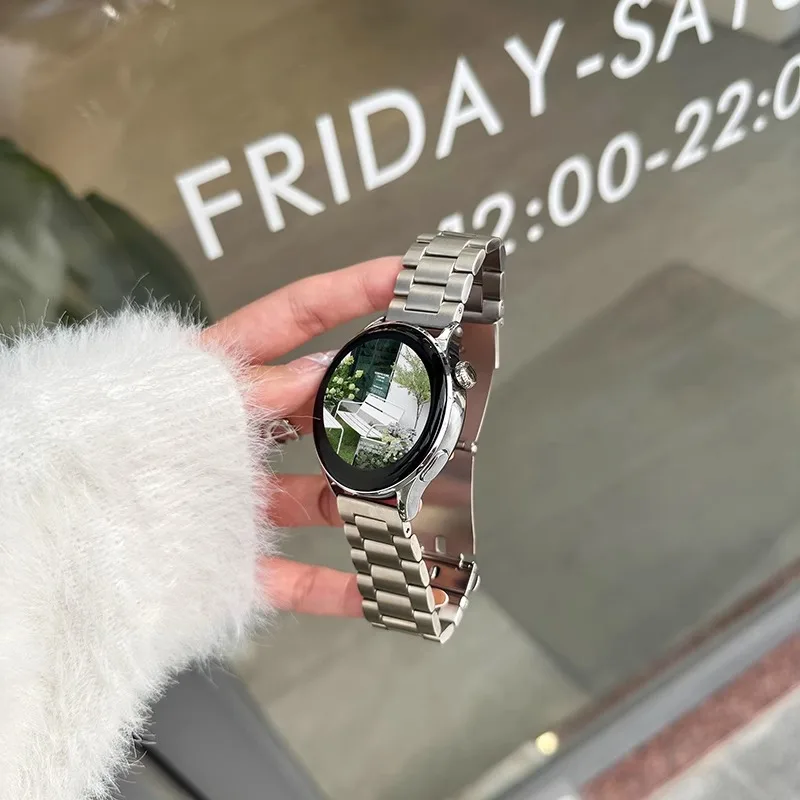 Edelstahluhrenarmband 22 mm, geeignet für Samsung Galaxy Gear S3, Huawei GT4 5, 22 mm Xiaomi Amazfit Bip GTR 2356, Image