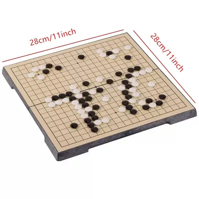 Chinesisches altes Brettspiel Weiqi Checkers Klapptisch Go Schachspiel Schachspiel Spielzeug Geschenke Kunststoff Go Game