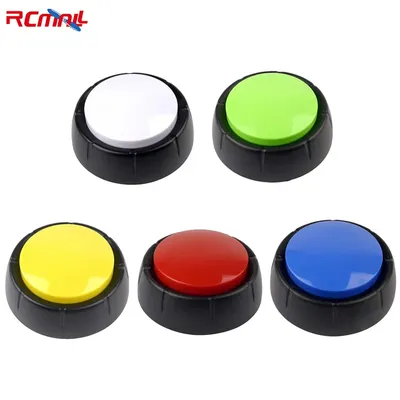 Recording Box Round Button Recorder Listening Talking Vocal Box Pet Communication Button Recordings up to 3 minutes