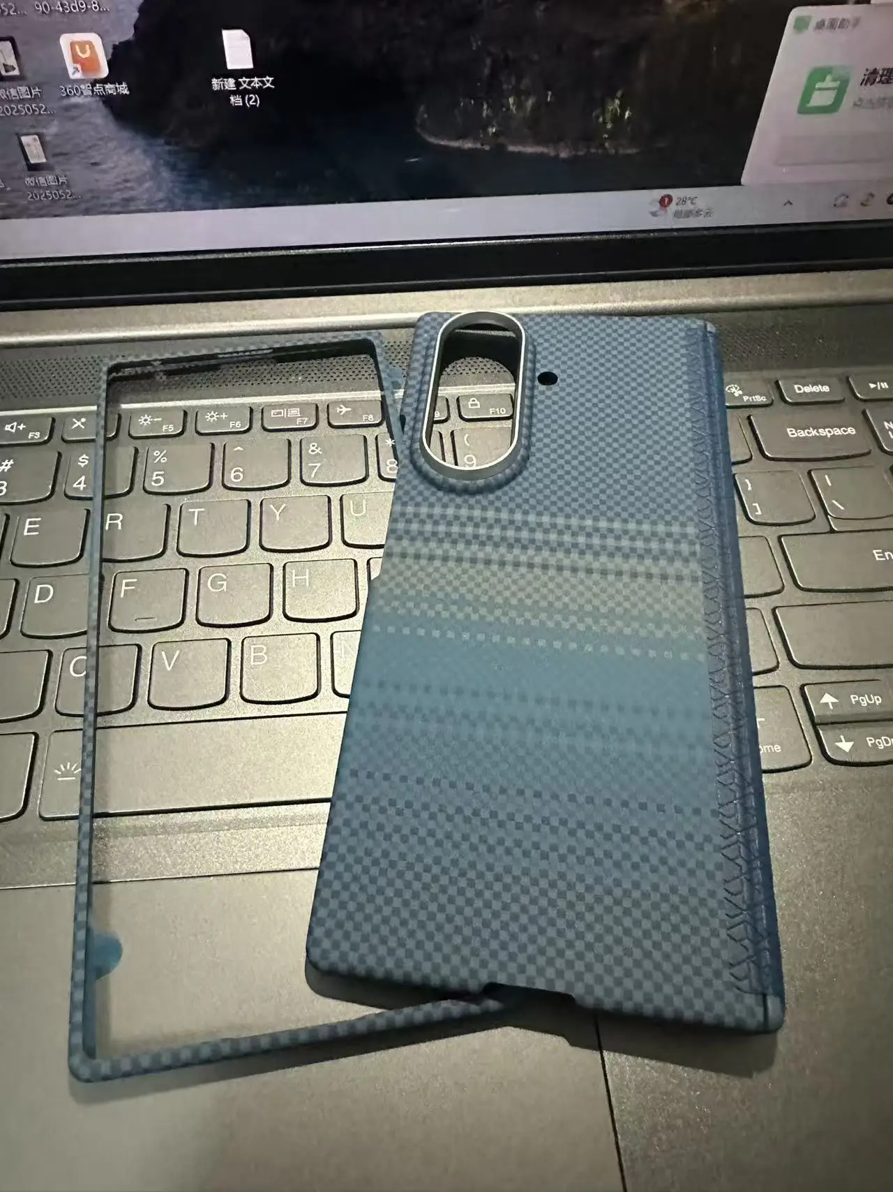 Z Fold 7, Aramid-Hülle für Samsung Galaxy Z Fold 7, magnetische Hülle, Aramid-Carbonfaser-Abdeckung, MagSafe/Qi2, Ladepanzerung, schützend Image