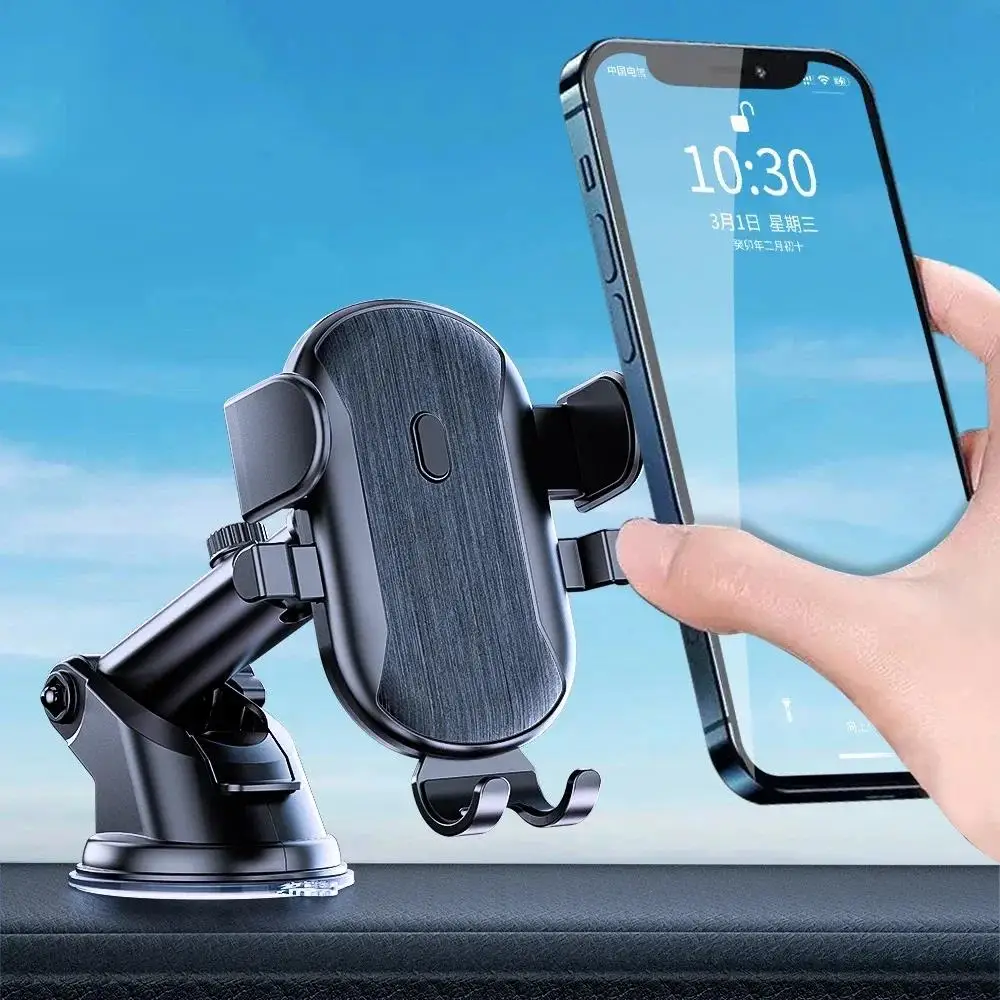 Car Phone Holder Cell Phone Mount for Car Dashboard Windshield Automobile Cradles Dash Stand Bracket for IPhone 14 13 12 Android Image