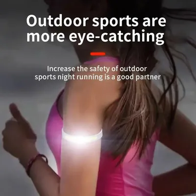 LED Mini Portable Armband Light COB Night Running Wrist Lamp 500LM Outdoor Camping Cycling Rechargeable Safety Warning Lantern