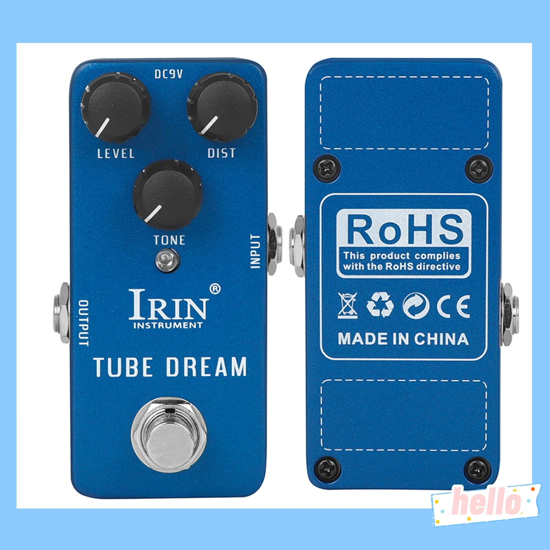IRIN RS-04 Tube Dream Guitarra Effektpedal Tube Verstärker Distortion Tone Effect True Bypass Pedale E-Gitarre Zubehör Image