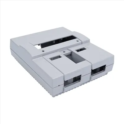 ABKQ-Transparent Shell Replacement Case Substitute Accessories For SNES Console Super NES