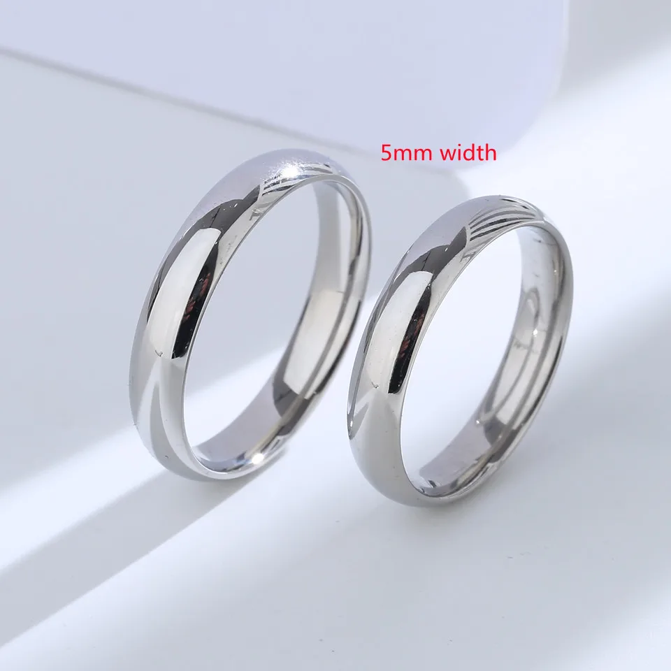 Buyee Paarring aus 925er-Sterlingsilber, alte Stile, einfacher Ring, Finger für Damen und Herren, modisch, klassisch, Hochzeit, edler Schmuck, Kreis Image