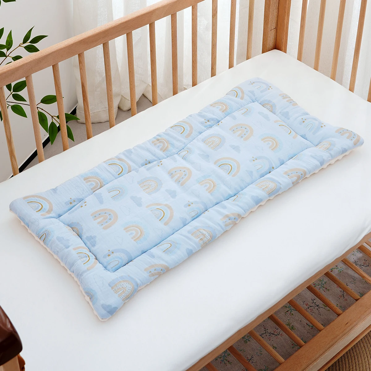 2025 neue Herbst Winter Baby Kinderwagen Matte Zubehör Verdickte Baumwolle Warme Neugeborenen Matratze Größe 80x40 cm Image