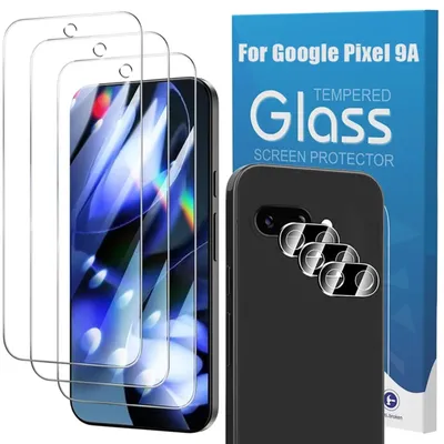 For Google Pixel 9a Screen Protector with Camera Lens Protector HD Anti-scratch Tempered Glass Screen Protector for Pixel 9 A