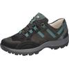 Schnürschuh WALDLÄUFER "HOLLY", Damen, Gr. 9 (43), schwarz (schwarz, blau), Nubukleder, sportlich, Schuhe, Bequemschuh, Halbschuh, Outdoorschuh in Trekking-Optik, H-Weite