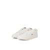 Sneaker JACK & JONES "JFWBOSLEY", Herren, Gr. 44, weiß (weiß, cognac), Lederimitat, casual, Schuhe, mit heller Laufsohle