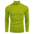 Per uomo Felpa Maglione A Coste Maglia Top Regolari Lavorato a maglia Slim Fit Semplice Dolcevita Maglieria Contemporaneo Casuale Abbigliamento quotidiano Abbigliamento Autunno Vinaccia Nero L XL 2XL