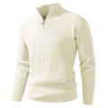 Per uomo Felpa Maglione A Coste Maglia Top Regolari Lavorato a maglia Slim Fit Semplice Colletto Mao Maglieria Contemporaneo Casuale Abbigliamento quotidiano Abbigliamento Autunno Nero Rosso M L XL