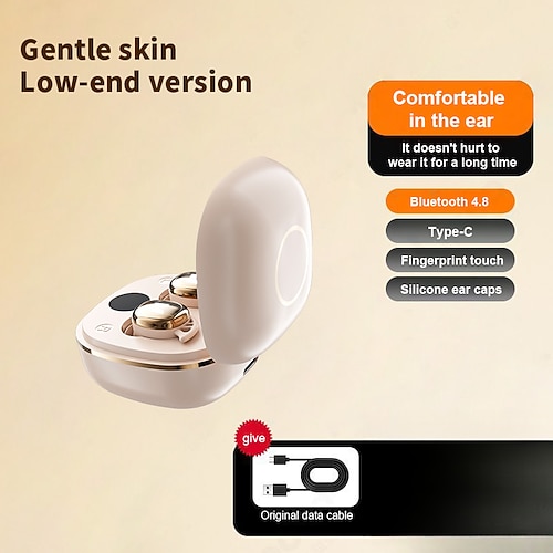 auricolari in-ear wireless mini bluetooth 5.3 touch control auricolari in-ear comodi auricolari da ufficio con riduzione del rumore