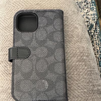 Coach Cell Phones & Accessories | Coach I Phone 15 Black Patterned Phone Case | Color: Black | Size: Os