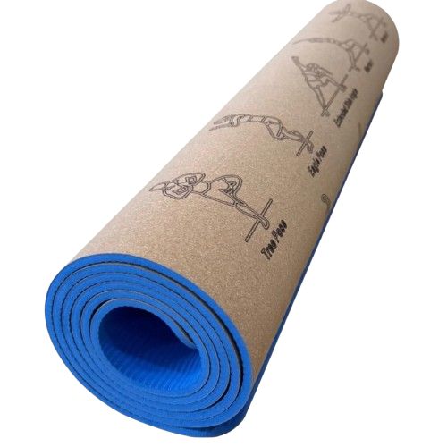 VITALIC Tappetino yoga sostenibile in TPE spesso e sughero – fitness s